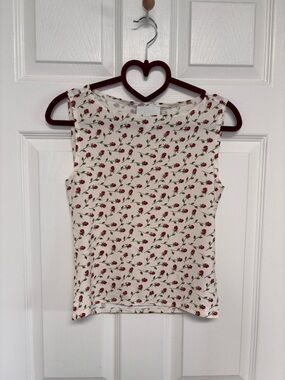 Reformation Dusk knit top in madison floral spring cute